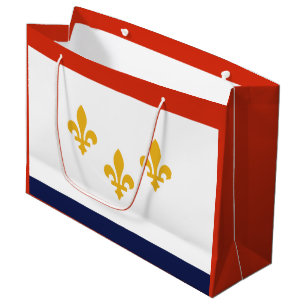 Sacola Para Presentes Grande Bandeira de Nova Orleans, Grande Saco do Presente
