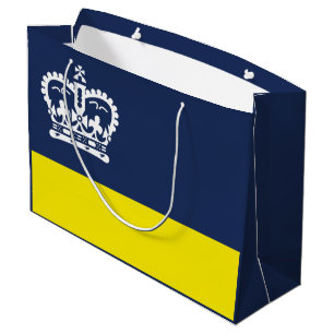Sacola Para Presentes Grande Bandeira de Regina, Saskatchewan Large Gift Bag