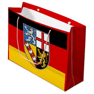 Sacola Para Presentes Grande Bandeira de Saarlan Large Gift Bag