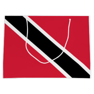 Sacola Para Presentes Grande Bandeira de Trinidad e Tobago