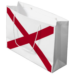 Sacola Para Presentes Grande Bandeira do Alabama