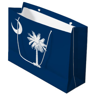 Sacola Para Presentes Grande Bandeira do estado da Carolina do Sul
