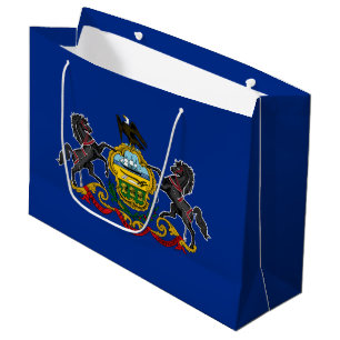 Sacola Para Presentes Grande Bandeira do Estado da Pensilvânia