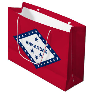 Sacola Para Presentes Grande Bandeira do estado de Arkansas