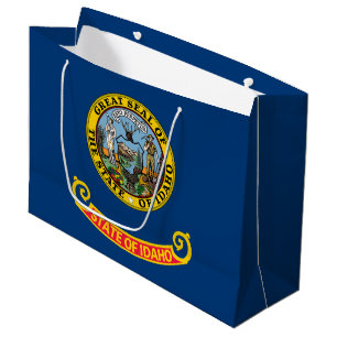 Sacola Para Presentes Grande Bandeira do Estado de Idaho