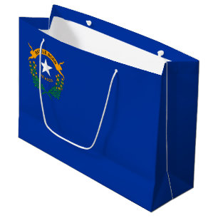 Sacola Para Presentes Grande Bandeira do Estado de Nevada