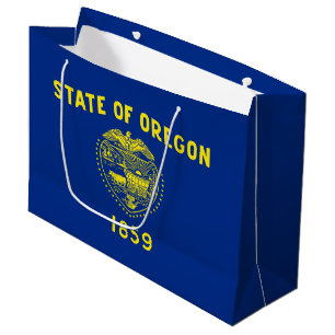 Sacola Para Presentes Grande Bandeira do estado de Oregon