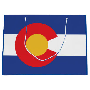Sacola Para Presentes Grande Bandeira do Estado do Colorado