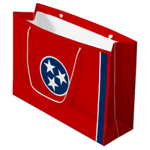 Sacola Para Presentes Grande Bandeira do Estado do Tennessee