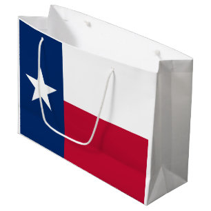 Sacola Para Presentes Grande Bandeira do Estado do Texas