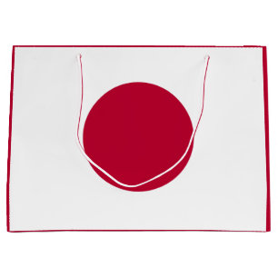 Sacola Para Presentes Grande Bandeira do Japão: Hinomaru, Nisshōki, Sol Nascent
