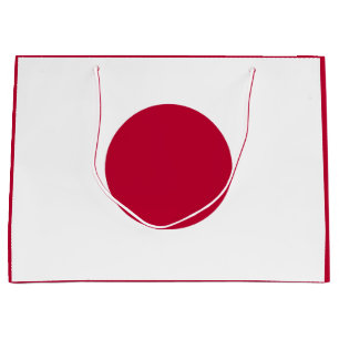 Sacola Para Presentes Grande Bandeira do Japão: Hinomaru, Nisshōki, Sol Nascent