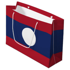 Sacola Para Presentes Grande Bandeira do Laos
