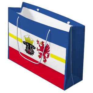 Sacola Para Presentes Grande Bandeira do Meclemburgo-Pomerânia Ocidental Grande