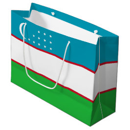 Sacola Para Presentes Grande bandeira do Usbequistão