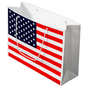 Sacola Para Presentes Grande Bandeira dos Estados Unidos da América