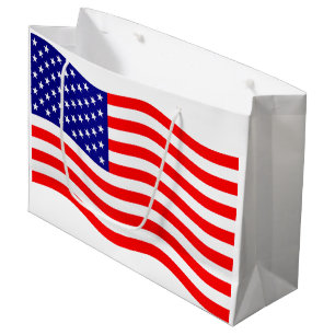 Sacola Para Presentes Grande Bandeira dos Estados Unidos da América - suas idei