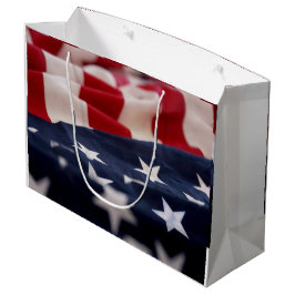 SACOLA PARA PRESENTES GRANDE BANDEIRA DOS EUA