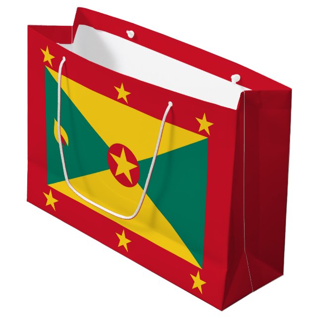 Sacola Para Presentes Grande Bandeira Granada (Frente inclinada)