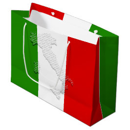 Sacola Para Presentes Grande Bandeira italiana