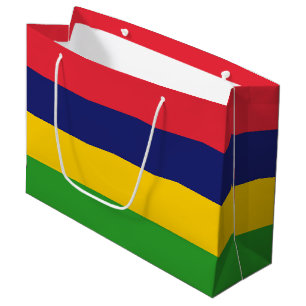 Sacola Para Presentes Grande Bandeira Maurícia