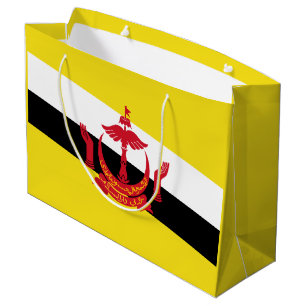 Sacola Para Presentes Grande Bandeira Patriótica de Brunei