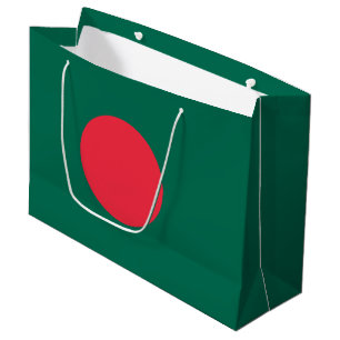 Sacola Para Presentes Grande Bandeira Patriótica do Bangladesh