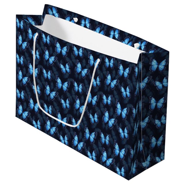 Sacola Para Presentes Grande Banheira Azul com Presente Bag (Frente inclinada)