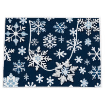 Banho-Presente Azul Shimmers Flocos de Neve