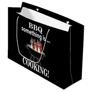 Sacola Para Presentes Grande Barbeque Cook Chef Churrasco Engraçado