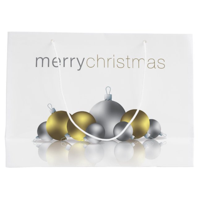 Sacola Para Presentes Grande Bateria de Natal (Verso)