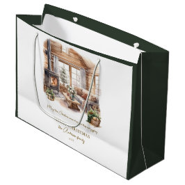 Sacola Para Presentes Grande Beautiful Personalized Christmas Home atmosphere