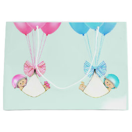 Sacola Para Presentes Grande Bebê e gêmeas