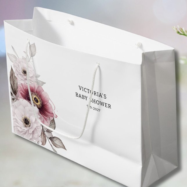 Sacola Para Presentes Grande Bebê no Bloom Chá de fraldas (Criador carregado)