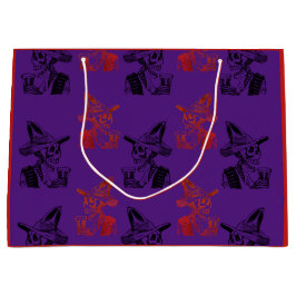 Sacola Para Presentes Grande Bebendo Calavera