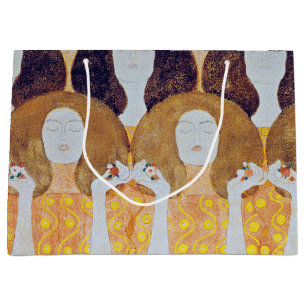 Sacola Para Presentes Grande Beethoven Frieze (detalhe), Gustav Klimt