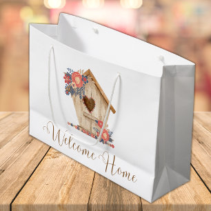 Sacola Para Presentes Grande Bem-vindo ao Home Realtor Personalizado