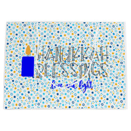 Sacola Para Presentes Grande Bênçãos de Hanukkah