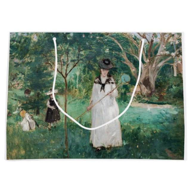 Sacola Para Presentes Grande Berthe Morisot - A Caça À Borboleta (Frente)