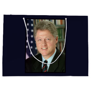 Sacola Para Presentes Grande Bill Clinton Casa Branca Retrato Lar