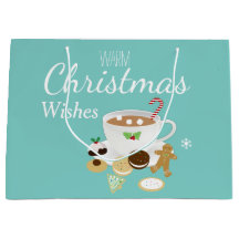 Biscoitos de Natal e feriados de chocolate quente