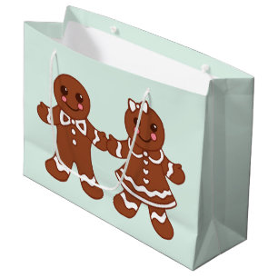 Sacola Para Presentes Grande Biscoitos de pão-de-açúcar