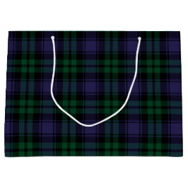 Sacola Para Presentes Grande Black Watch Tartan, Xadrez
