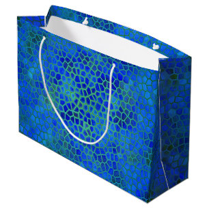 Sacola Para Presentes Grande Blue Dinosaur Ocultar Saco do Presente