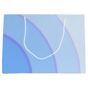 Sacola Para Presentes Grande Blue Swirls Gift Bag