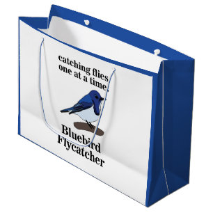 Sacola Para Presentes Grande Bluebird No Branch Funny Birthday