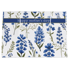Sacola Para Presentes Grande Bluebonnets Padrão Na Primavera Sul