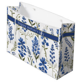 Sacola Para Presentes Grande Bluebonnets Padrão Na Primavera Sul