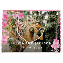 Boas-vindas ao casamento do Frame de Ouro Floral R