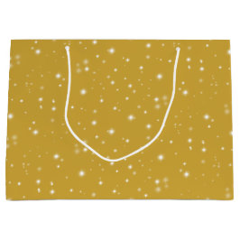 Sacola Para Presentes Grande Boho Dourado Starlight